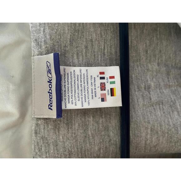 Reebok Men's Light Gray Windbreaker Jacket L - Picture 4 of 4